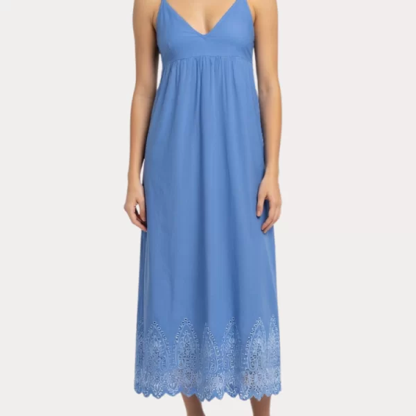 Only ΦΟΡΕΜΑ ONLY TULUM EMB LONG STRAP BLUE BONNET ONLY