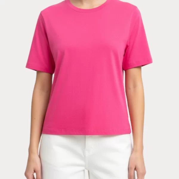 Only T-SHIRT ONLY HAPPY S/S O-NECK WILD ORCHID ONLY