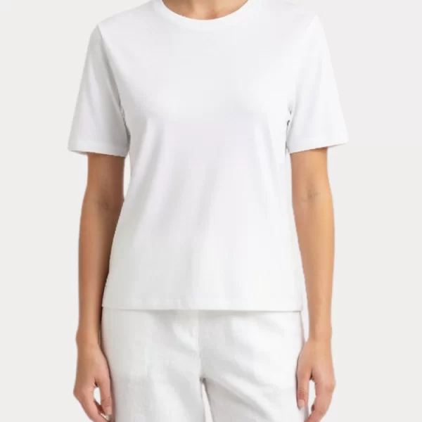 Only T-SHIRT ONLY HAPPY S/S O-NECK CLOUD DANCER ONLY