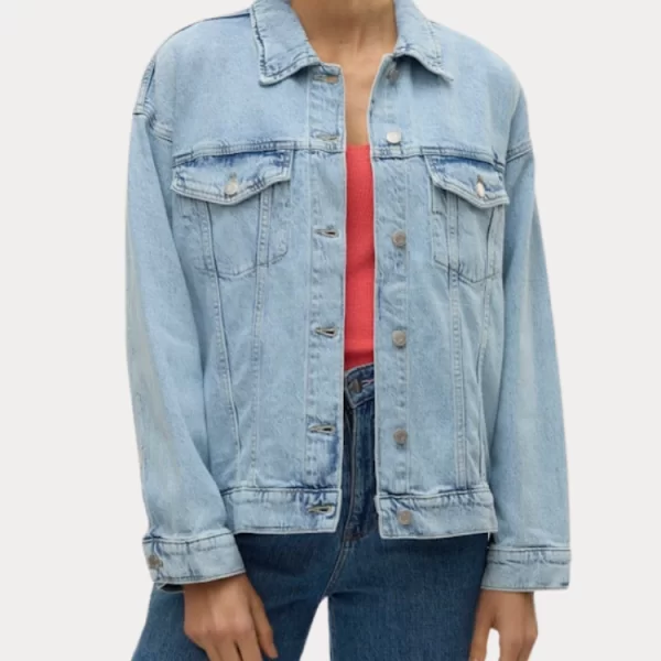 Vero Moda OVERSIZE DENIM JACKET VERO MODA TESSA LS LIGHT BLUE VERO MODA