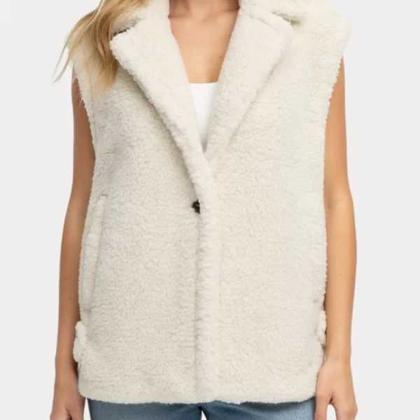 Only ΑΜΑΝΙΚΟ ONLY WILMA TEDDY WAISTCOAT CS OTW CLOU DANCER ONLY