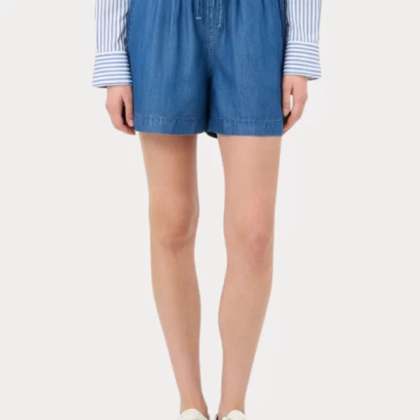 Only SHORTS ONLY CHARIS LIFE PULL UP SHORTS WVN CC DARK BLUE ONLY