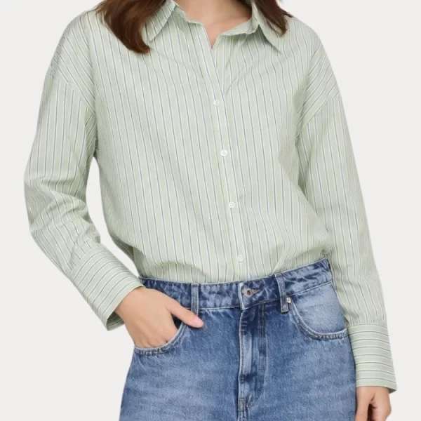 Only ΠΟΥΚΑΜΙΣΟ ONLY OREGON ALVA LS REG GREEN DOUGLAS ONLY