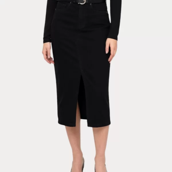 Only ΦΟΥΣΤΑ ONLY SIRI FRONT SLIT BLACK ONLY