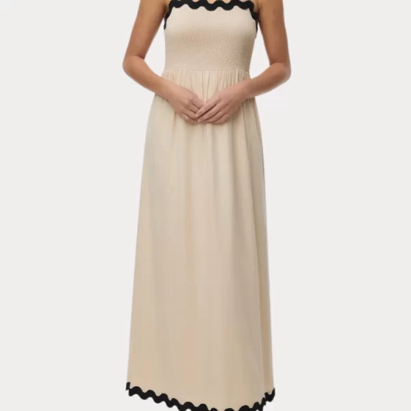 Vero Moda ΦΟΡΕΜΑ VERO MODA VMJENNA SINGLET ANKLE DRESS BIRCH VERO MODA