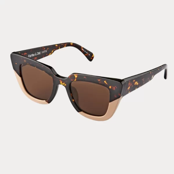 OSCAR & FRANK ΓΥΑΛΙΑ ΗΛΙΟΥ OSCAR & FRANK FAIRFAX TORTOISE/BEIGE OSCAR & FRANK