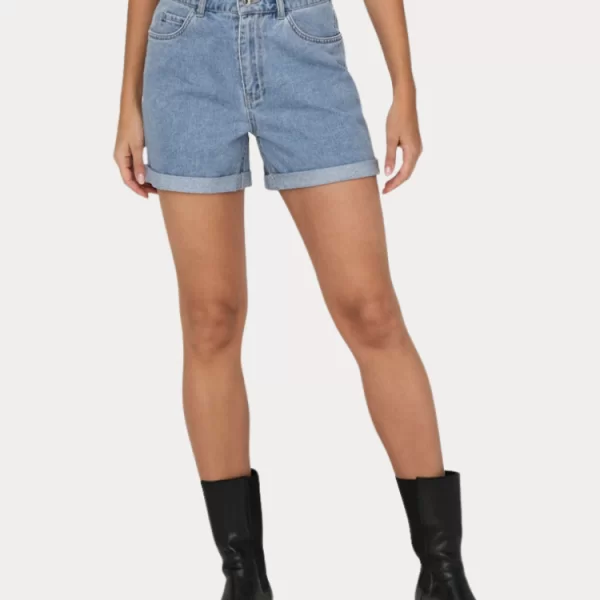 Only SHORTS ONLY VEGA HW MOM DENIM LIGHT BLUE ONLY