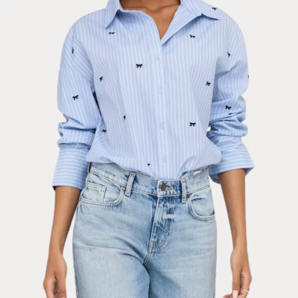 Only ΠΟΥΚΑΜΙΣΟ ONLY OREGON ZEIDI LS BOW SERENITY BLACK BOWS ONLY