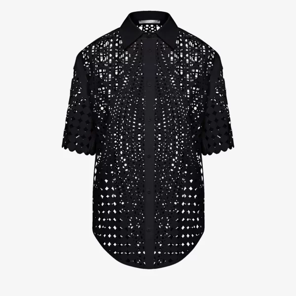 Cutcuutur Short Sleeved Shirt in Black