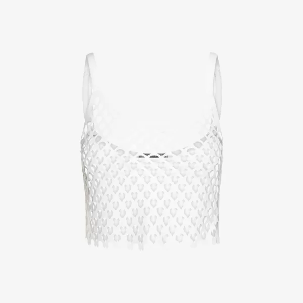 Cutcuutur Cropped Top in White