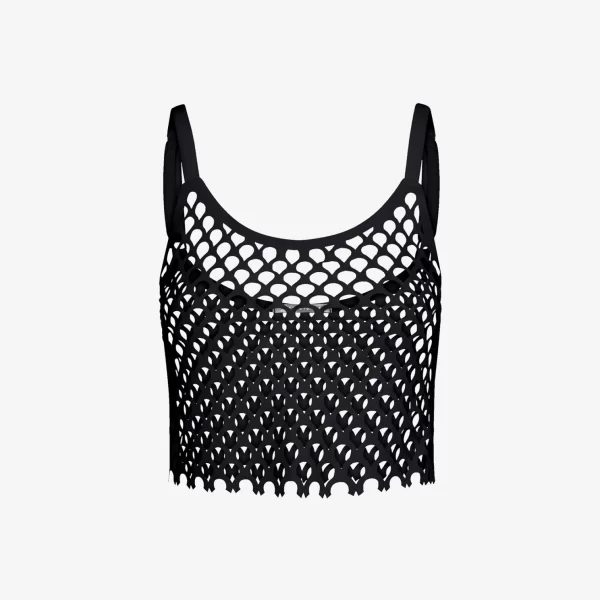 Cutcuutur Cropped Top in Black