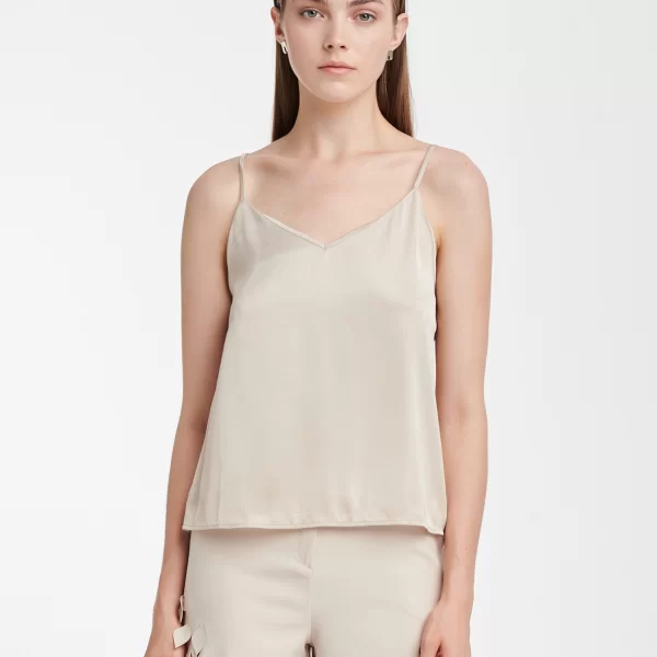 Cutcuutur Camisole in Beige