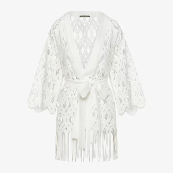 Cutcuutur Kimono in White