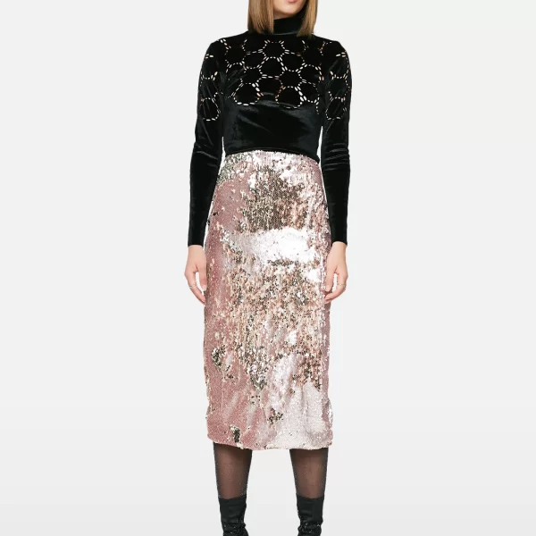 Skirt In Pink Sequin