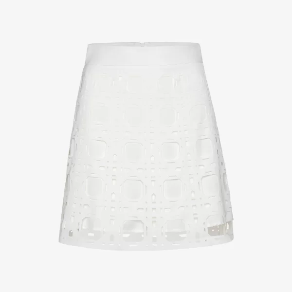 Mini A-Line Skirt in White