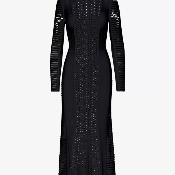 Cutcuutur Long Sleeved Dress in Black