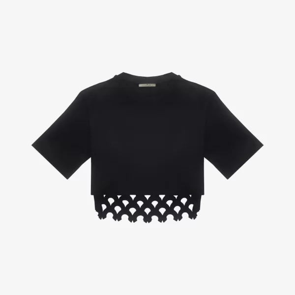 Bi-Layer T-Shirt in Black