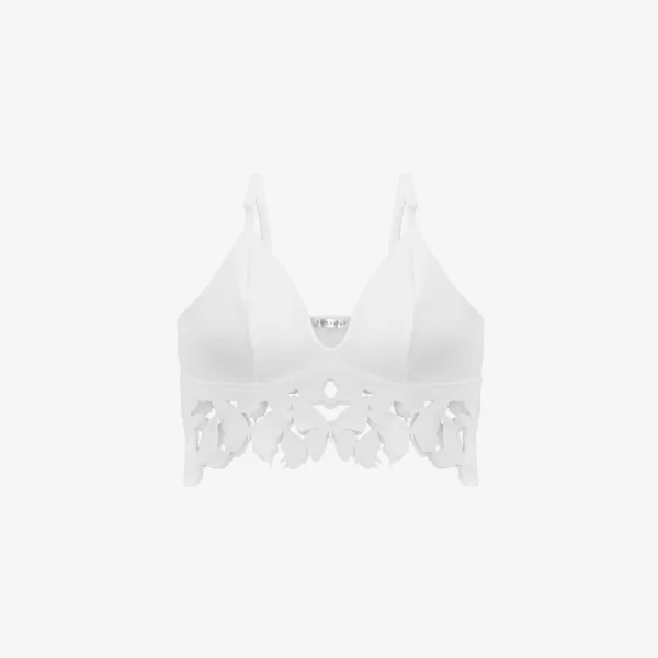 Cutcuutur Brallete Top In White