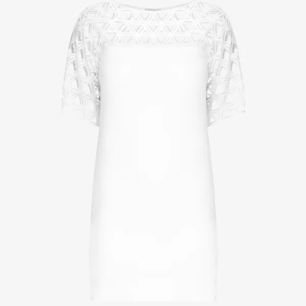 Cutcuutur T-Shirt Dress in White