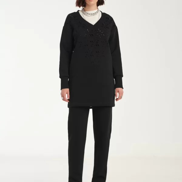 Cutcuutur Sweater Dress In Black