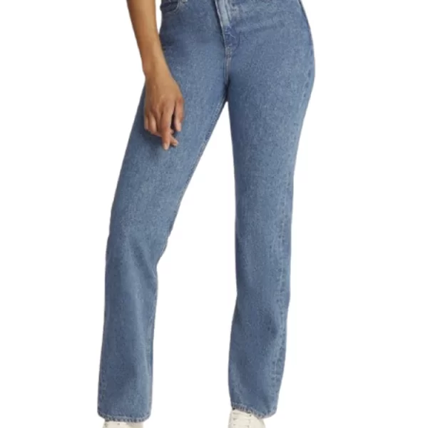 Calvin Klein Γυναικείο High Rise Straight Τζιν Μπλε Calvin Klein J20J224996-1A4