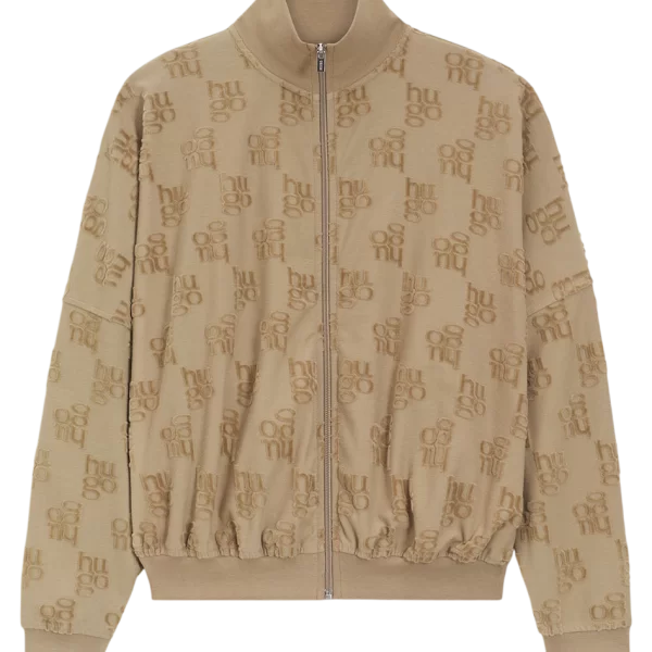 HUGO Γυναικεία Terry Monogram Ζακέτα Καφέ HUGO 50556831-232