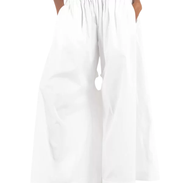 Boss Γυναικεία Παντελόνα Λευκή BOSS 50558447-100