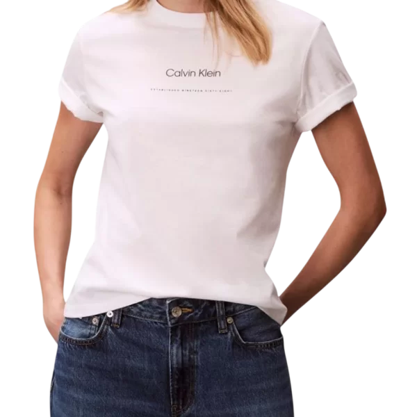 Calvin Klein Γυναικείο T-shirt Λευκό Calvin Klein LV047C811G-YAF