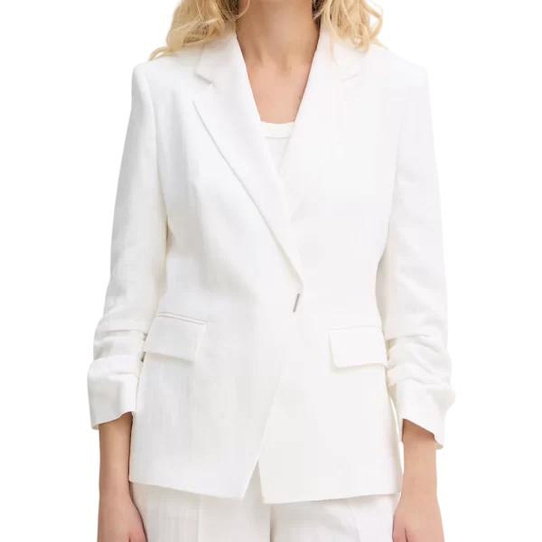 Boss Γυναικείο Jia8 Σακάκι Λευκό BOSS 50557249-100