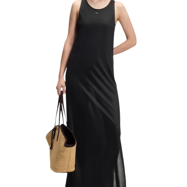 Boss Γυναικείο Codes Αμάνικο Φόρεμα Μαύρο BOSS 50561244-001