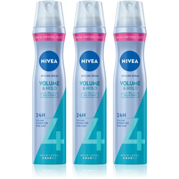 Nivea NIVEA Volume Care λακ μαλλιών για αύξηση του όγκου 3 x 250 ml