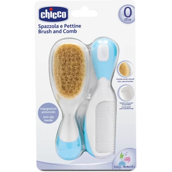 Chicco Chicco Baby Moments Σετ για τα μαλλιά 0m+ Blue