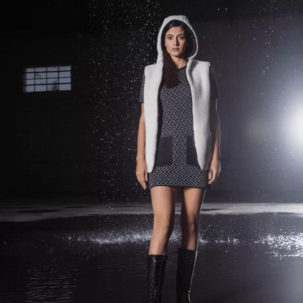 Prince Oliver Teddy Bear Sleevless Jacket Εκρού