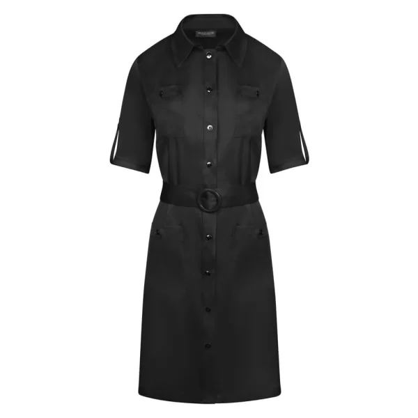 Prince Oliver Φόρεμα Σατινέ Μαύρο