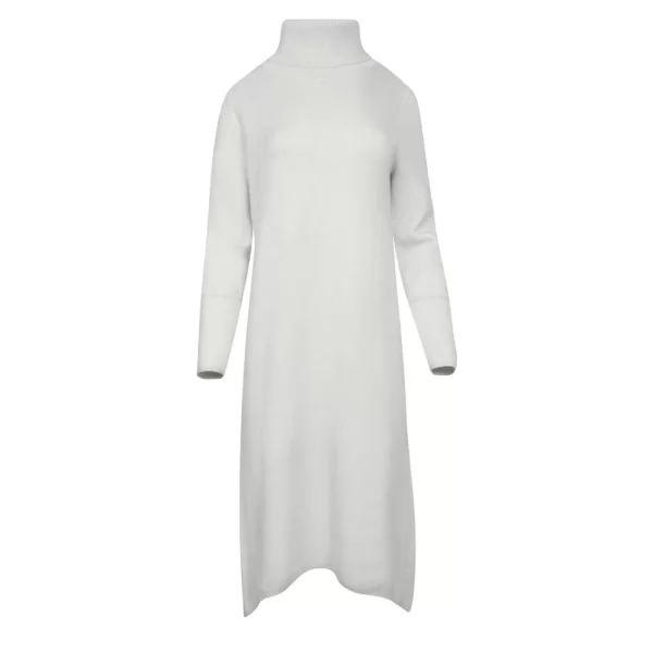 Prince Oliver Πλεκτό Φόρεμα Ζιβαγκο Εκρού New Arrival