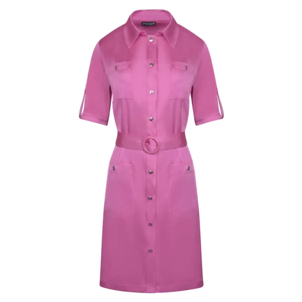 Prince Oliver Φόρεμα Σατινέ Φούξια