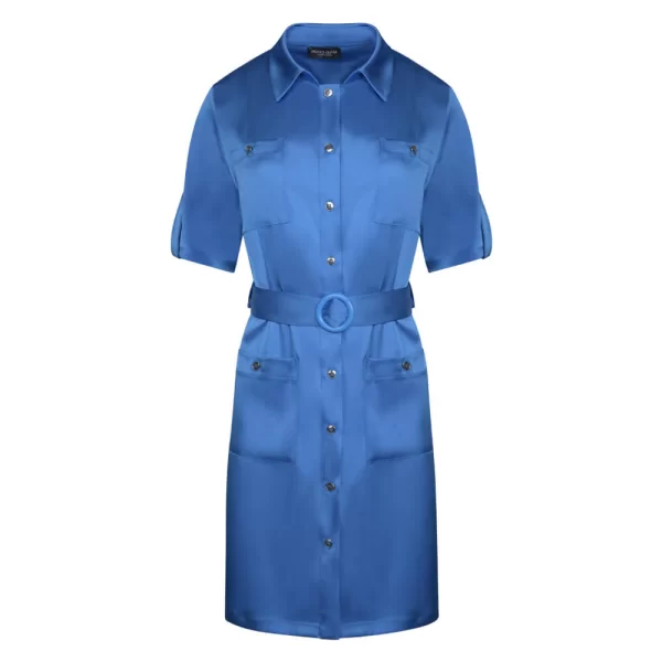 Prince Oliver Φόρεμα Σατινέ Μπλε