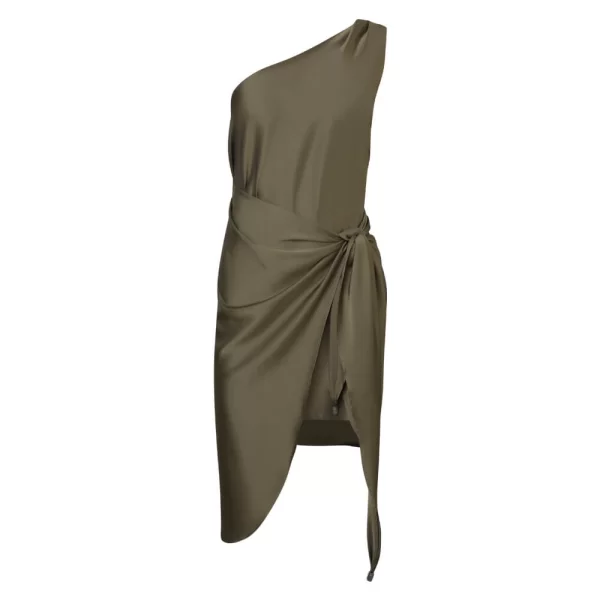 Prince Oliver Φόρεμα Σατινέ Χακί