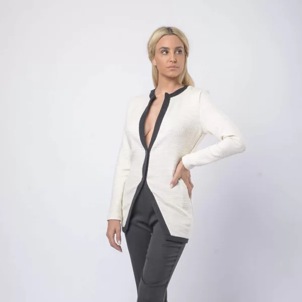 Prince Oliver Clara Cardigan. Γυναικεία Μπουκλέ Μπεζ Ζακέτα