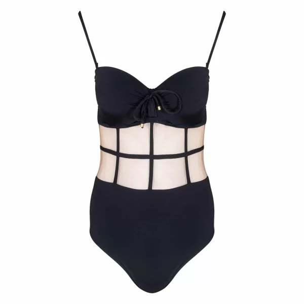 Prince Oliver Μαγιό Ολόσωμο Μαύρο