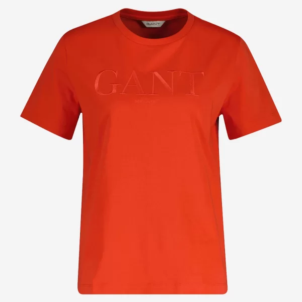 GANT GANT ΜΠΛΟΥΖΑ ΚΜ REG TONAL GRAPHIC SS T-SHIRT REG TONAL GRAPHIC SS T-SHIRT 3GW4200502-679 OrangeRed