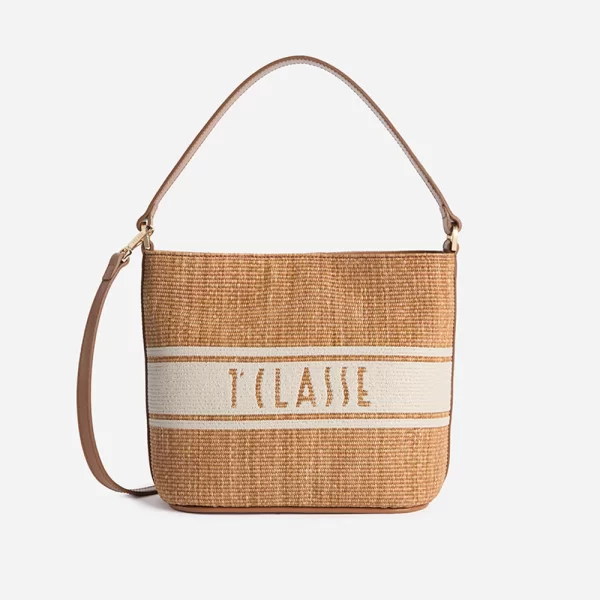 Alviero Martini ALV.MARTINI BUCKET BAG 80%CO,PA20%LEATH. IT.ORIGIN LLE93-9925-0970 Tan