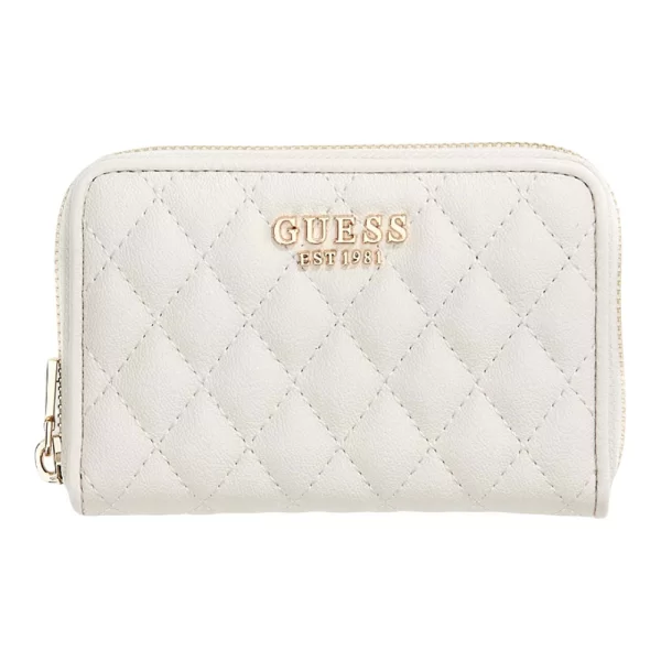Guess GUESS ATABEY SLG MEDIUM ZIP AROUND ΠΟΡΤΟΦΟΛΙ ΓΥΝΑΙΚΕΙΟ SWQG9894140-OFF OffWhite