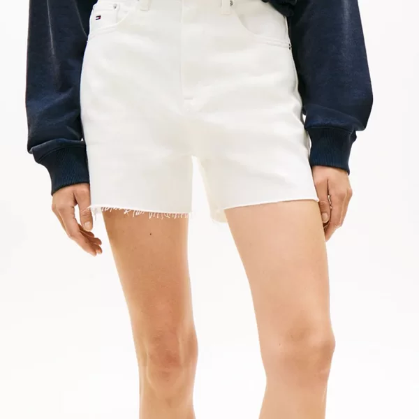 TOMMY JEANS TOMMY JEANS MOM SHORT BJ4199 DW0DW22695-1D0NI White