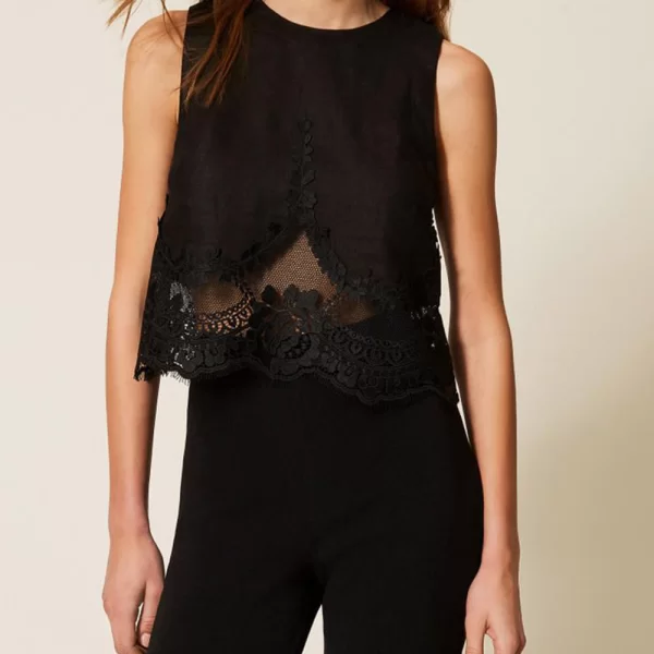 TWINSET TWINSET ΤΟΠ 261TT2182-00006 Black