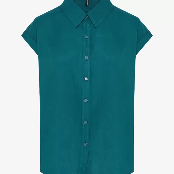 FUNKY BUDDHA FUNKY BUDDHA Shirts FBL013-100-05-Deep Lake Petrol