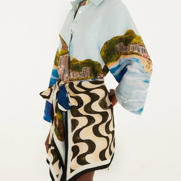 FARM RIO FARM RIO COPACABANA BEACH MULTICOLOR LONG SLEEVE KIMONO-COPACABANA BEACH MULTICOLOR 348994-26025 Multi