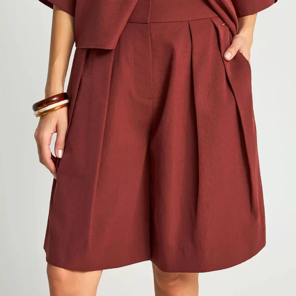 FUNKY BUDDHA FUNKY BUDDHA Shorts FBL013-111-03-HENNA BROWN Firebrick