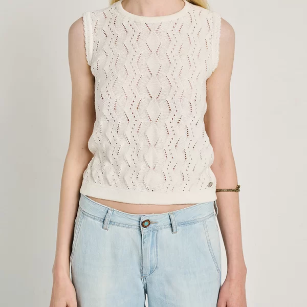 Staff STAFF Jeda Sleeveless Knit 63-206.055-Ν0010 White