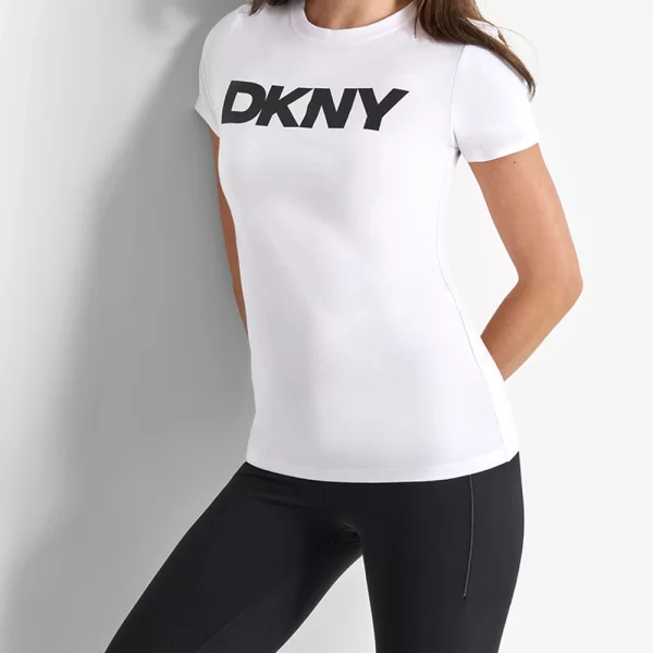 DKNY DKNY DP5T9923 LOGO ΜΠΛΟΥΖΑΚΙ ΚΟΝΤΟΜΑΝΙΚΟ DKNY DP5T9923-WHB White